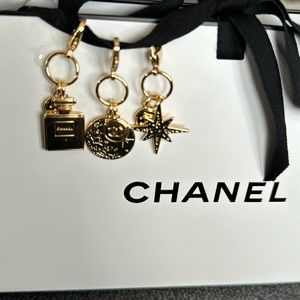 - Authentic CHANEL Charms Gift Bag. All 3 charms.